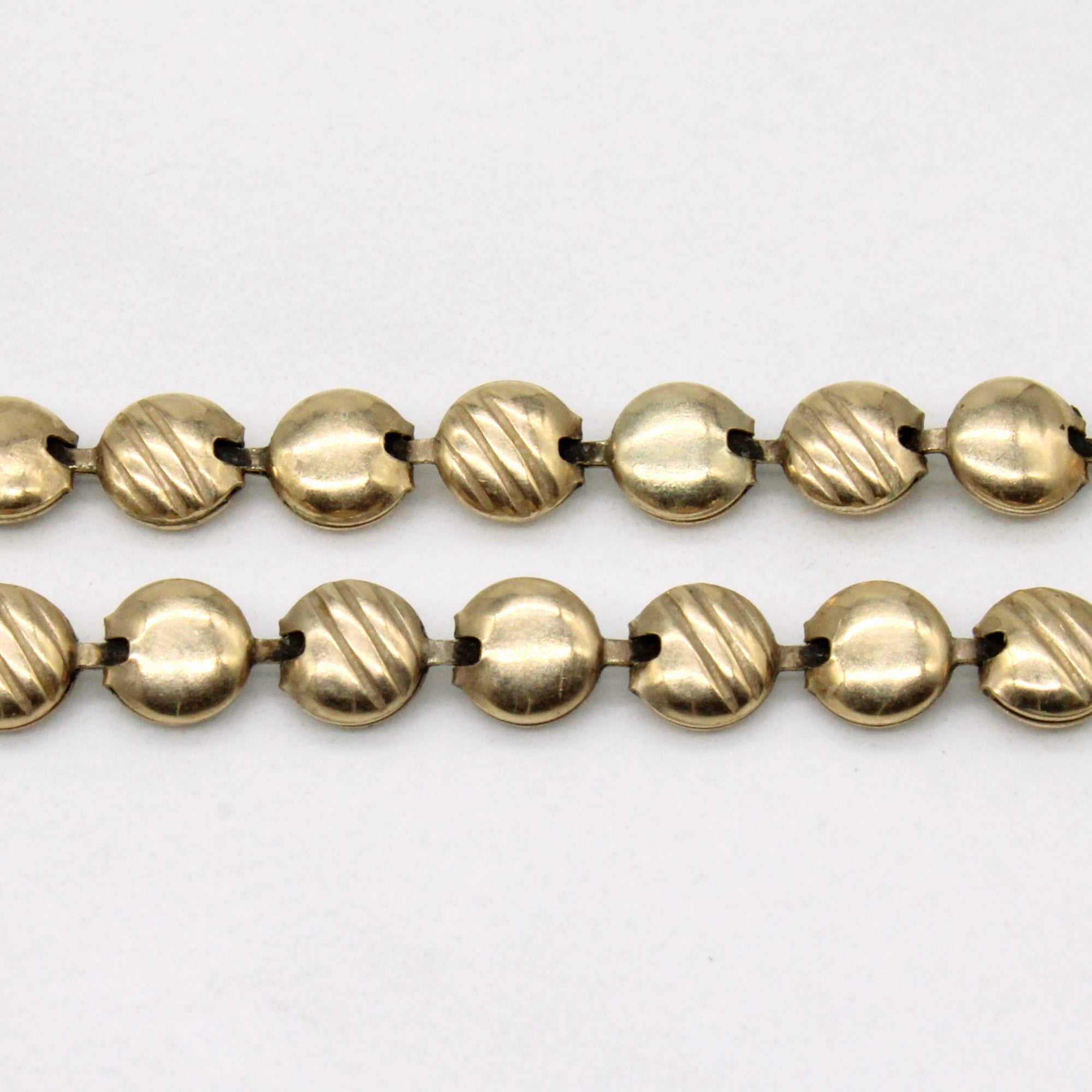 10k Yellow Gold Unique Link Necklace | 18