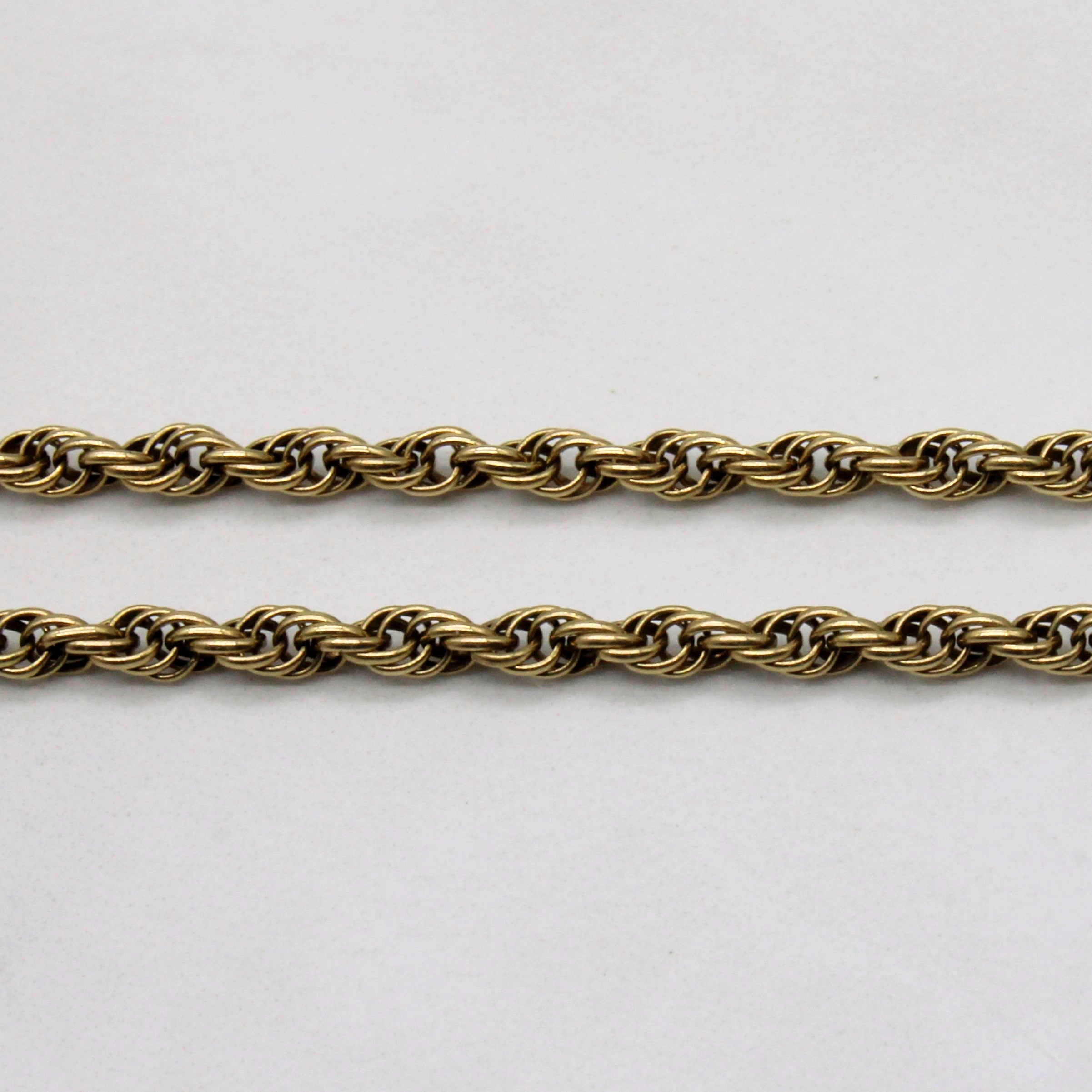 14k Yellow Gold Rope Chain | 18" |
