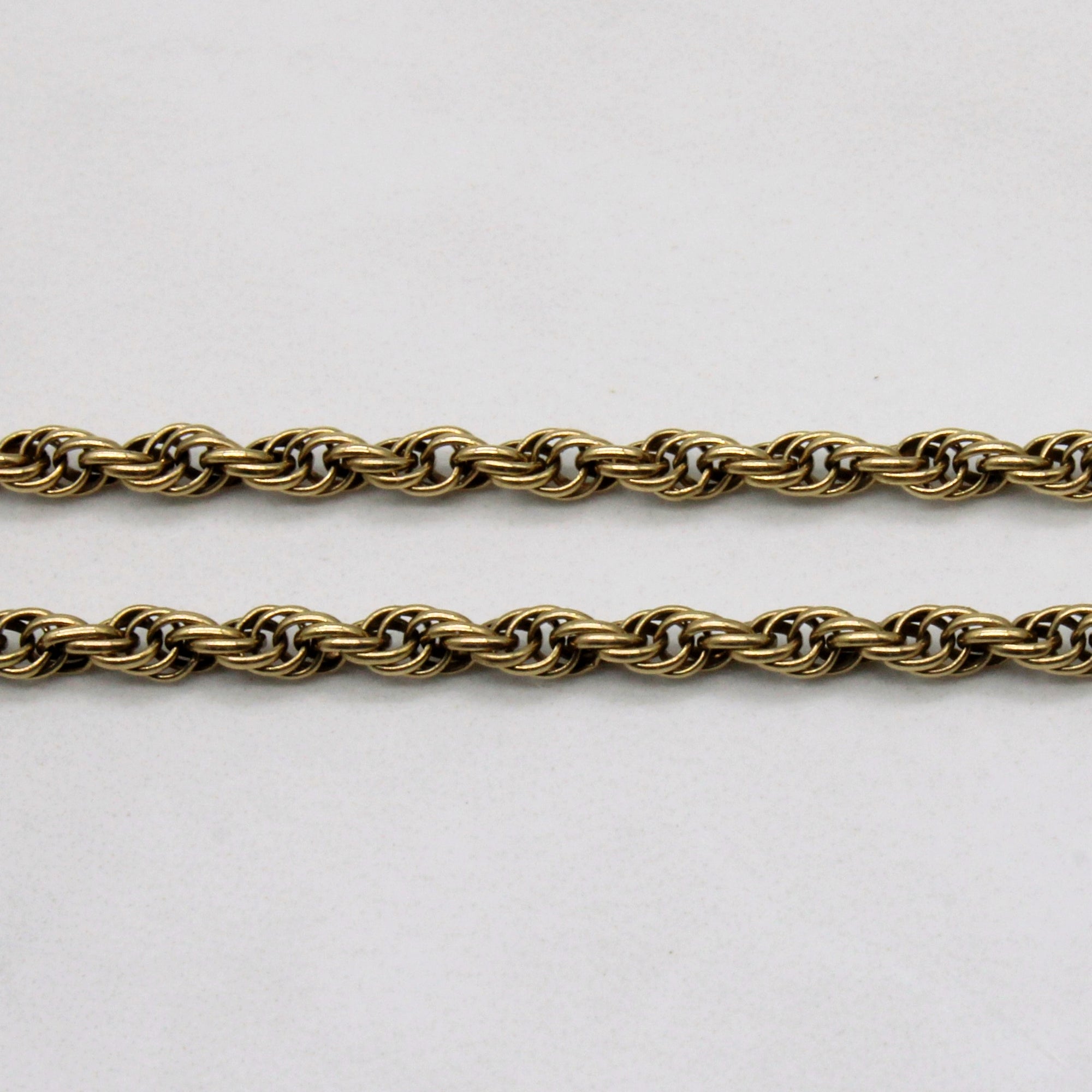 10k Yellow Gold Rope Chain | 18