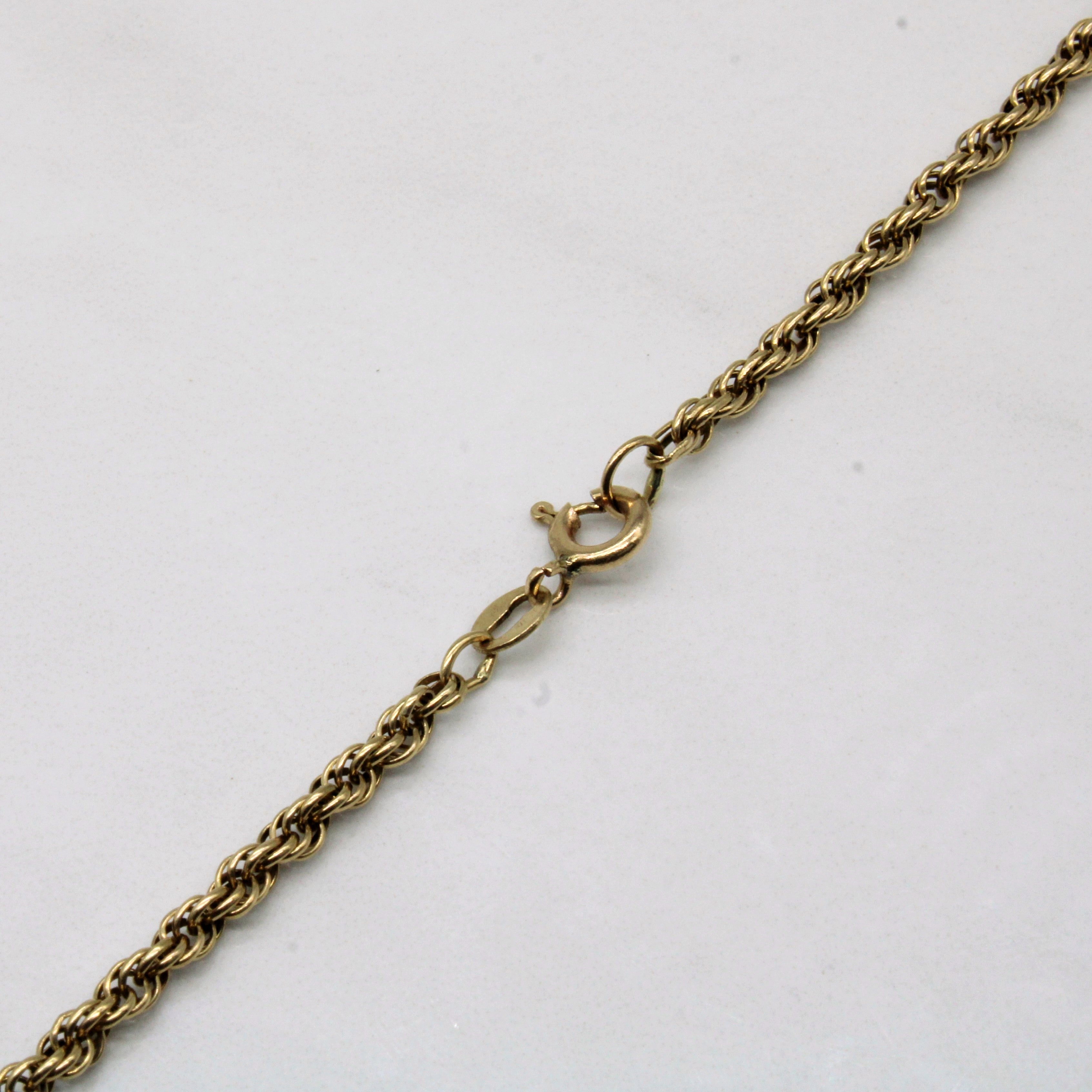 14k Yellow Gold Rope Chain | 18" |