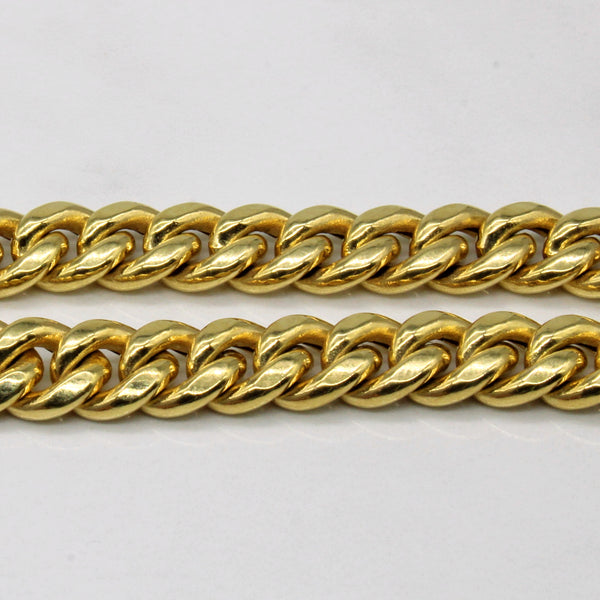 10k Yellow Gold Cuban Link Bracelet | 8.5