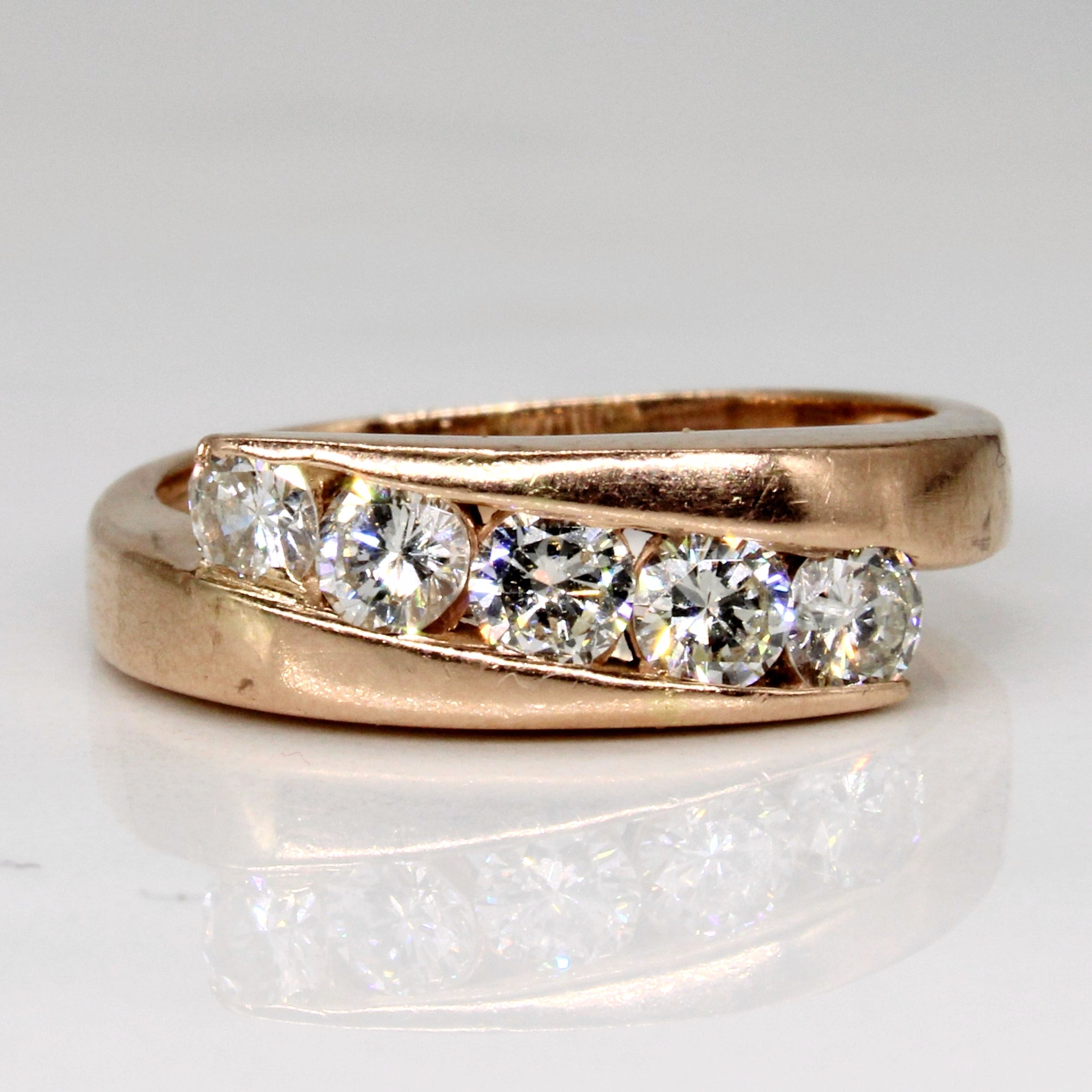 Diamond Waterfall Ring | 0.75ctw | SZ 6 |