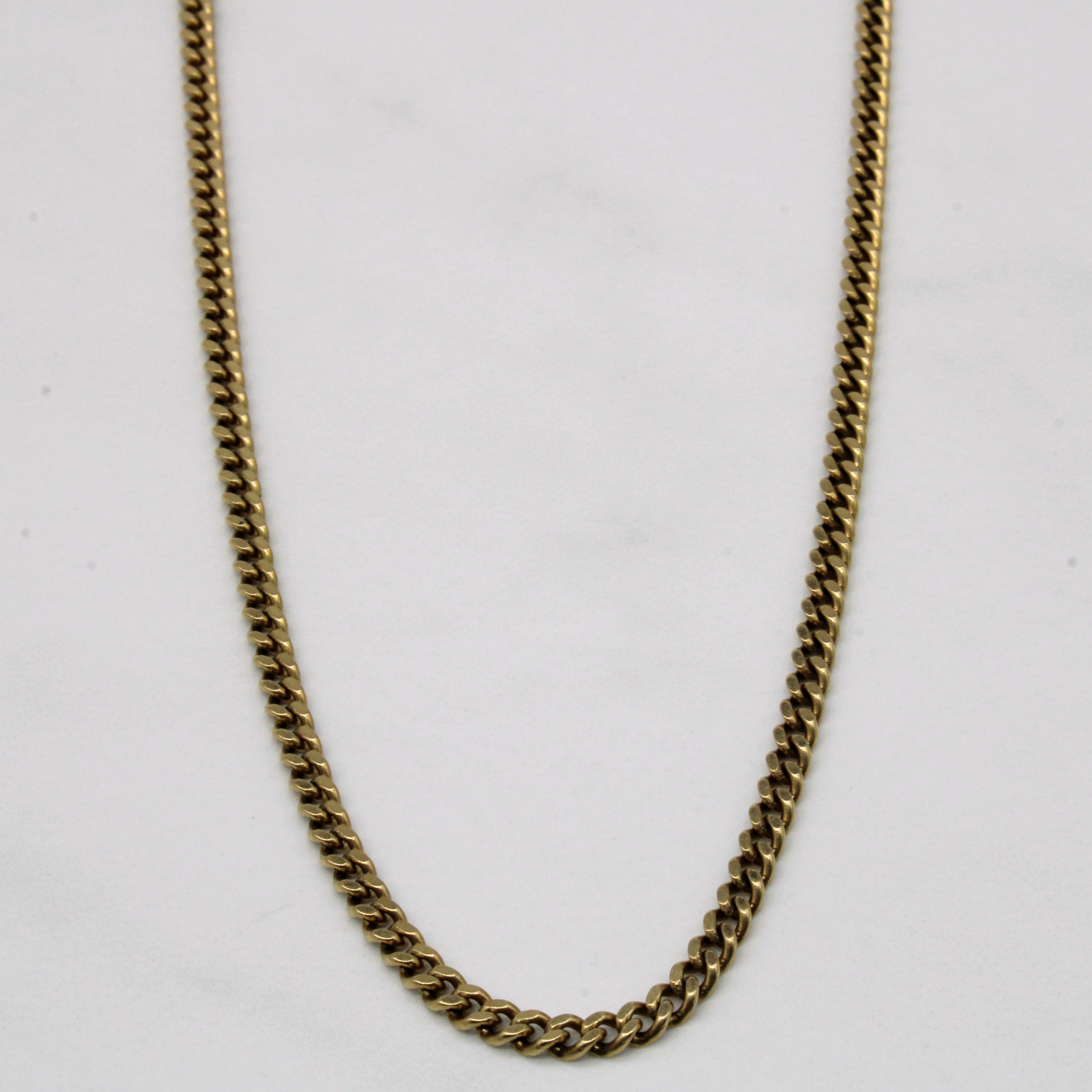 10k Yellow Gold Cuban Link Chain | 21" |