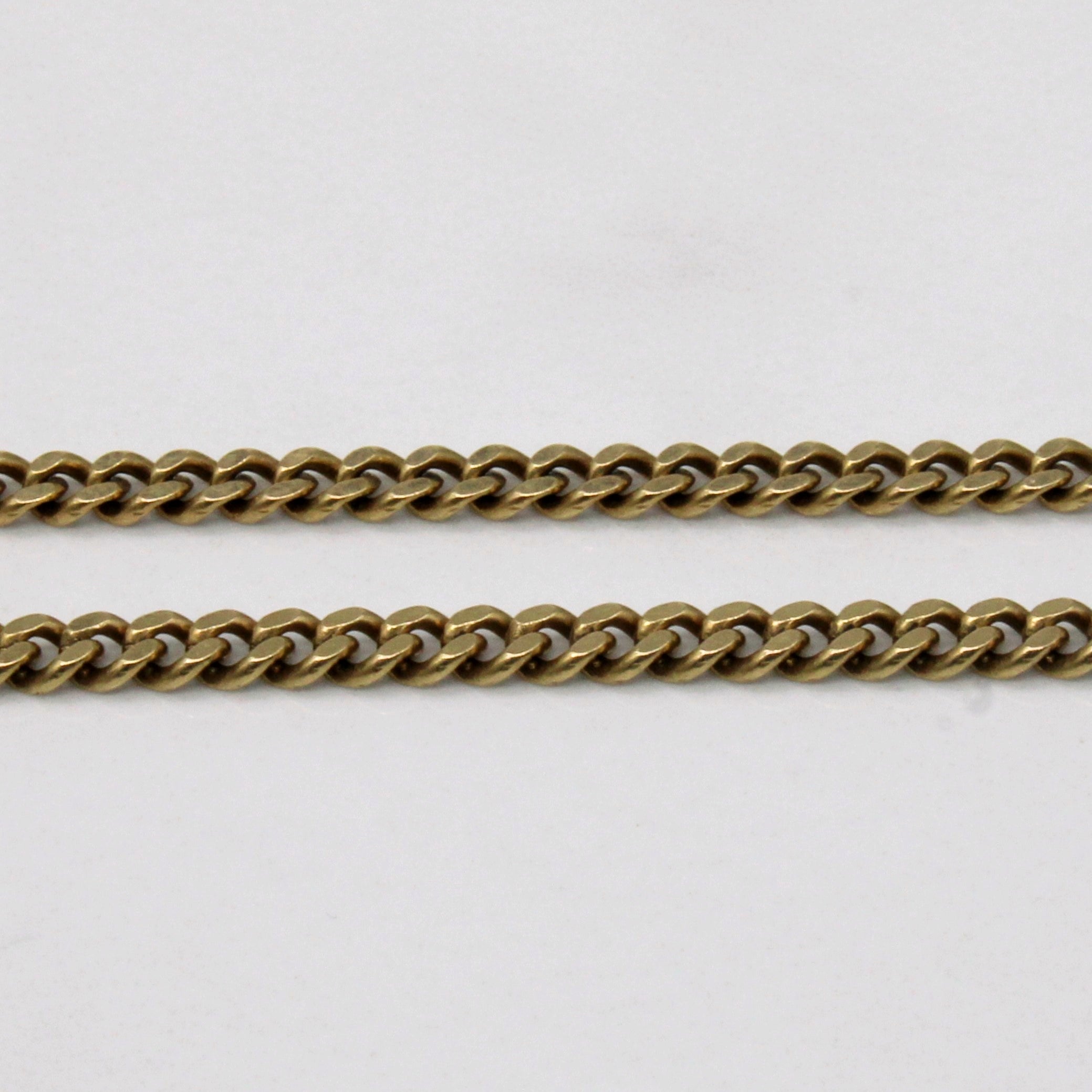 10k Yellow Gold Cuban Link Chain | 21" |