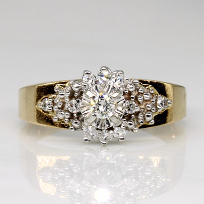 Diamond Cocktail Ring | 0.19ctw | SZ 8.5 |