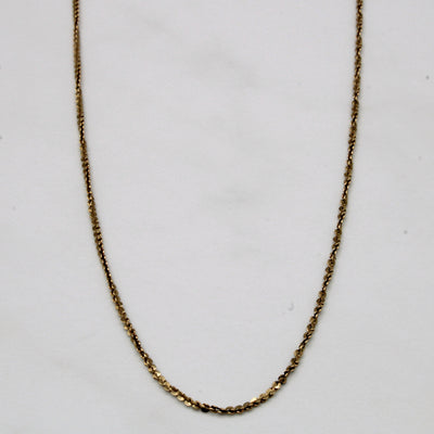 10k Yellow Gold Nugget Chain | 17