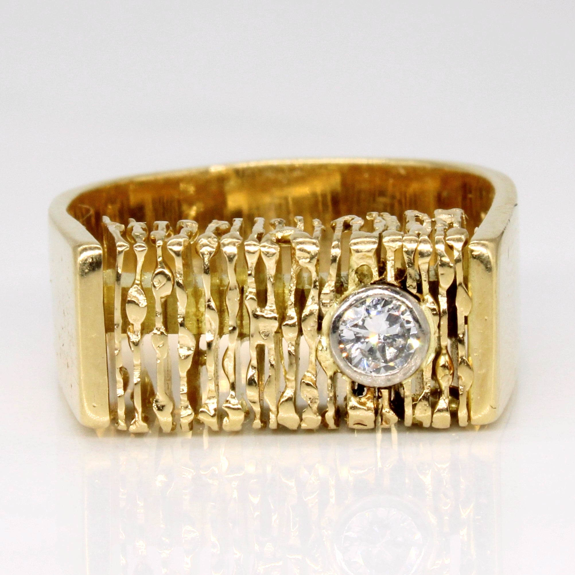 Bezel Set Diamond Ring | 0.11ct | SZ 7 |