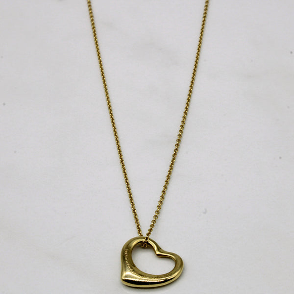 Tiffany & Co' Elsa Peretti Heart Necklace | 16