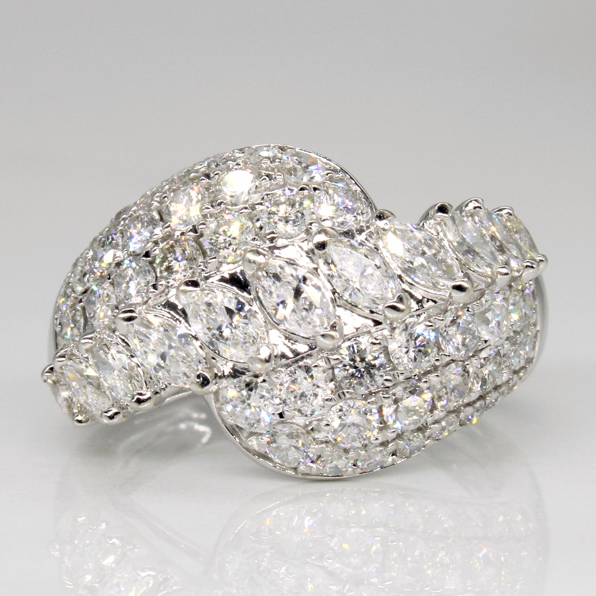 Diamond Waterfall Ring | 2.00ctw | SZ 6.75 |