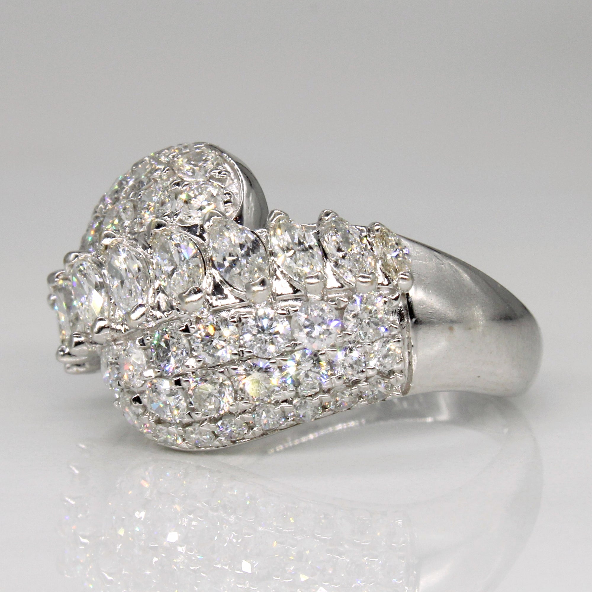 Diamond Waterfall Ring | 2.00ctw | SZ 6.75 |