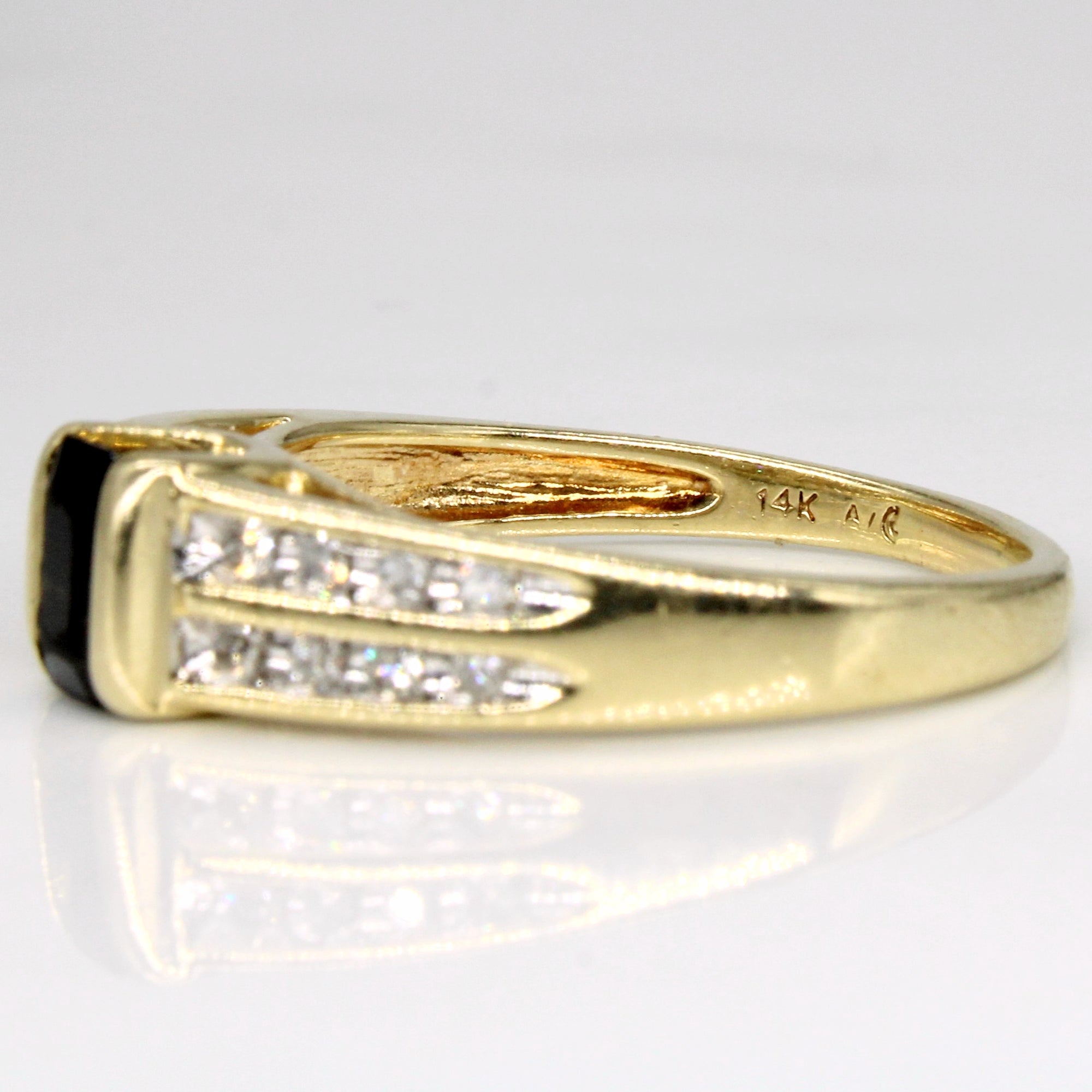 Sapphire & Diamond Ring | 0.70ct, 0.16ctw | SZ 8.5 |