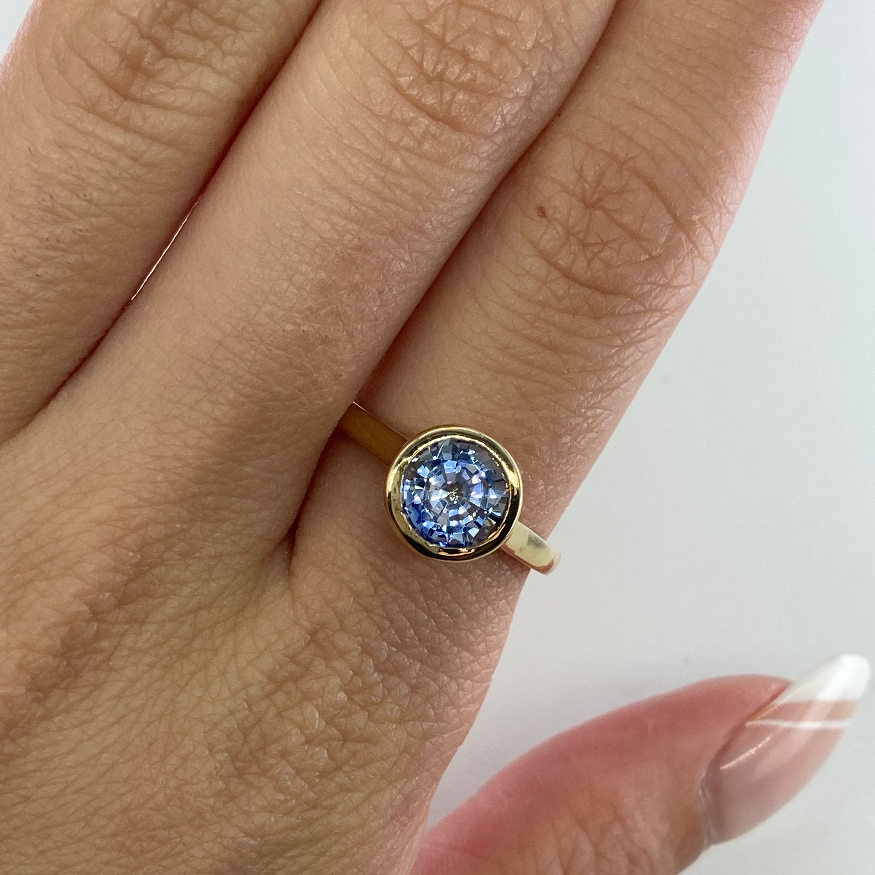 '100 Ways' Bezel Set Sapphire Ring | 1.93ct | SZ 6.75 |