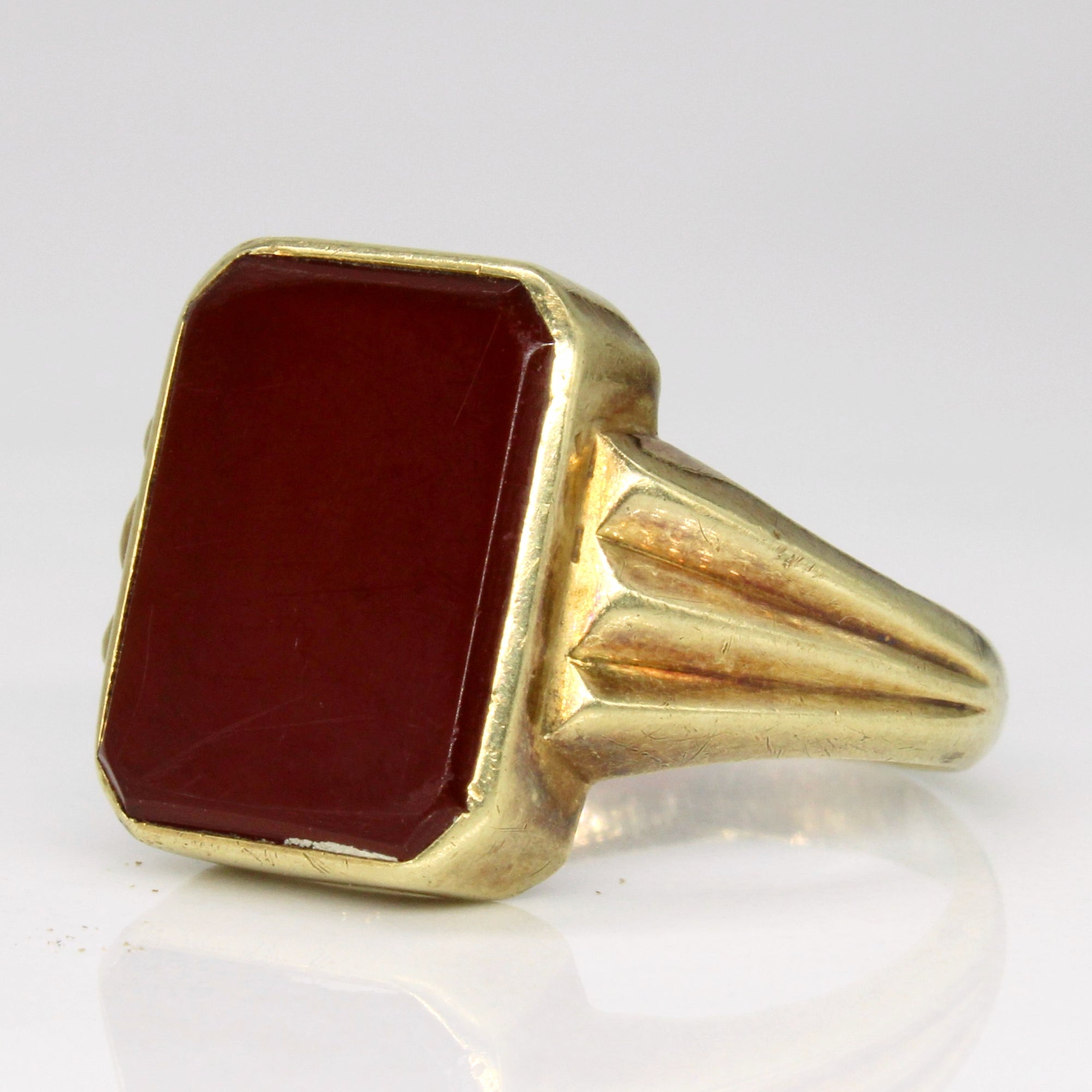 Agate Signet Ring | 5.00ct | SZ 9.25 |