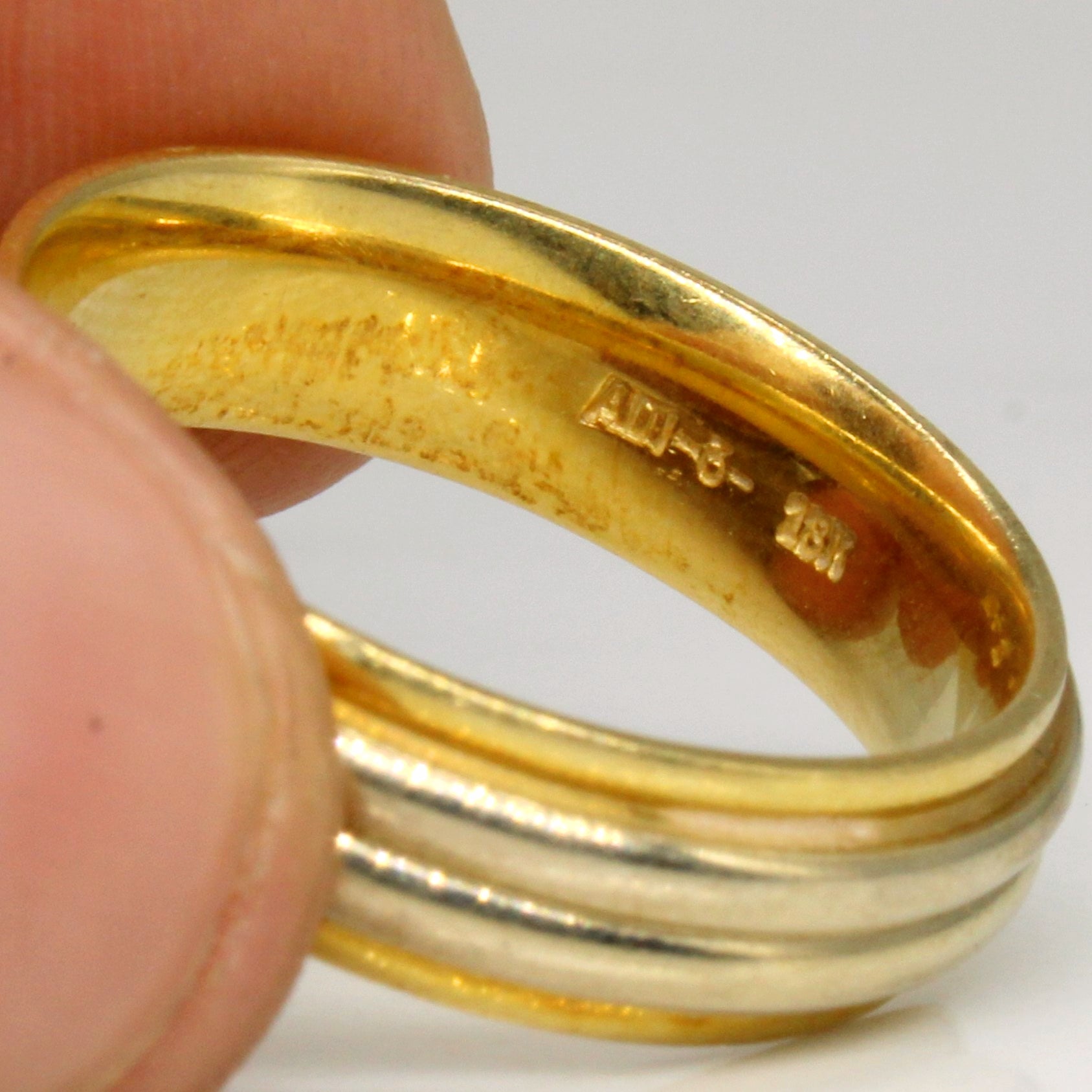 18k Two Tone Gold Ring | SZ 9 |