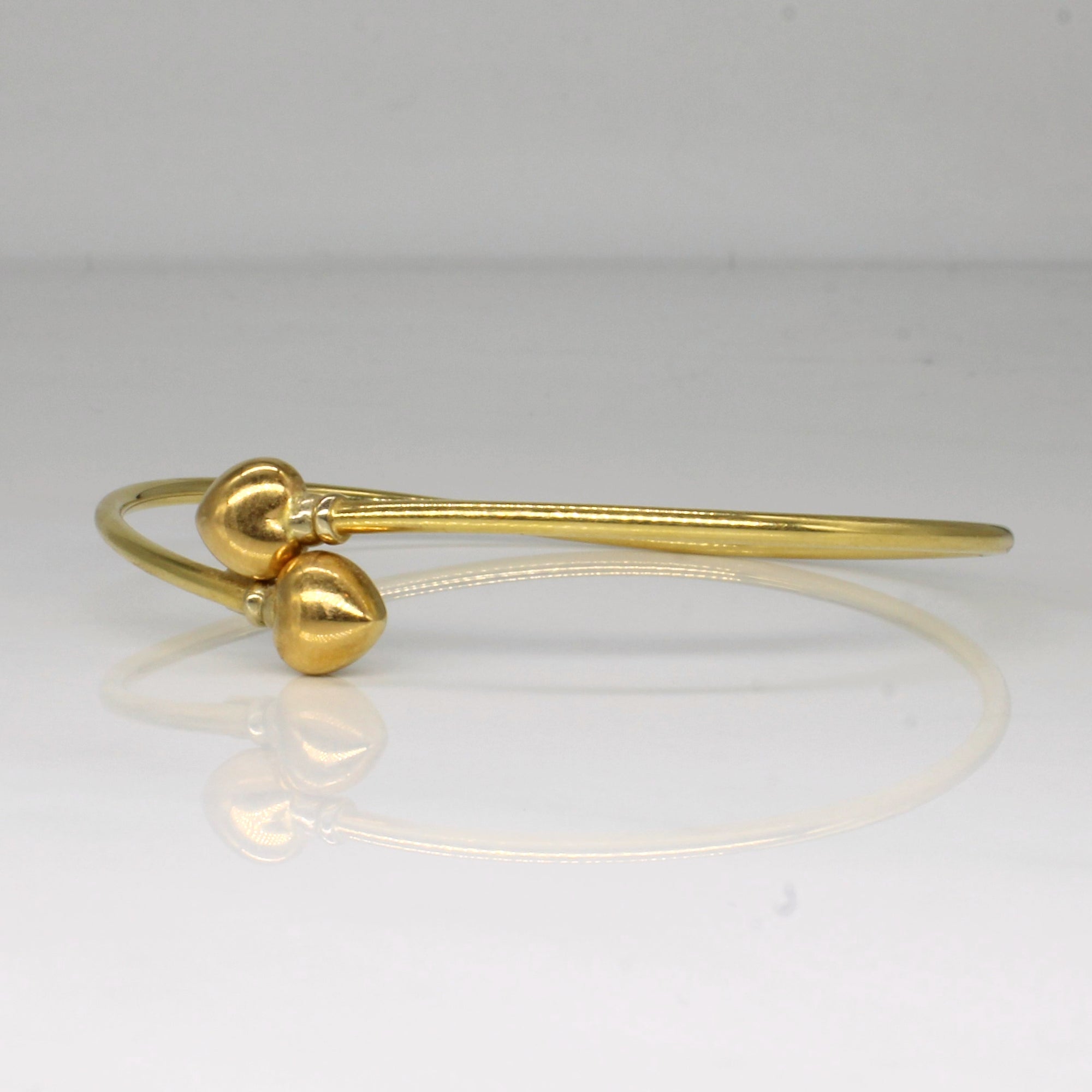 18k Yellow Gold Heart Bracelet | 8