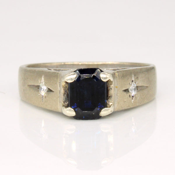 Sapphire & Diamond Cocktail Ring | 1.15ct, 0.04ctw | SZ 7 |