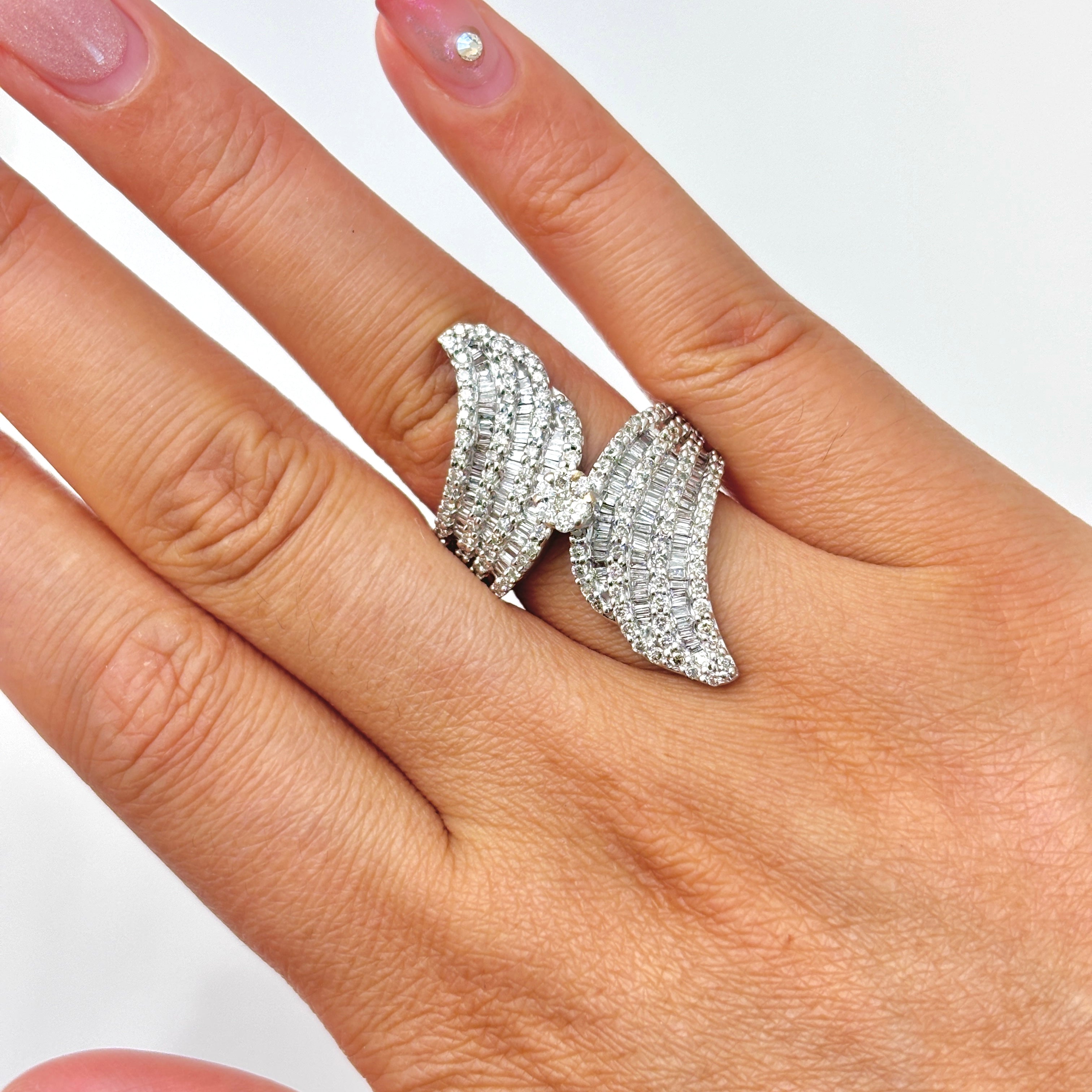 14k White Gold Diamond Ring | 1.98ctw | SZ 7.5