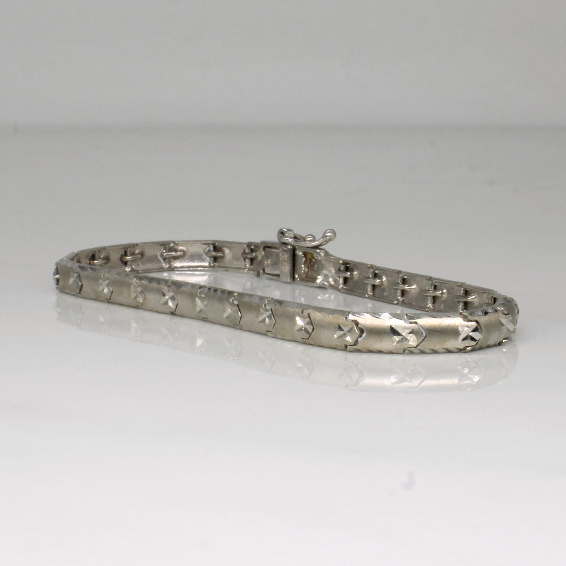 18k White Gold Bracelet | 7" |