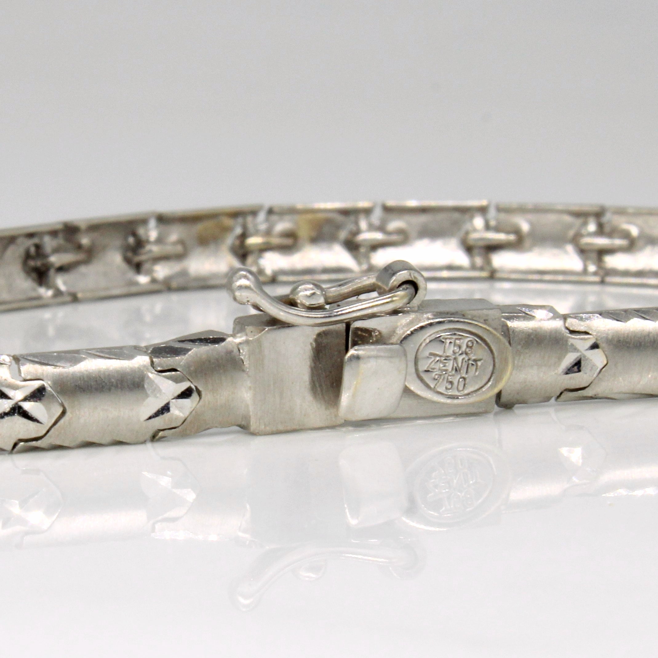 18k White Gold Bracelet | 7" |