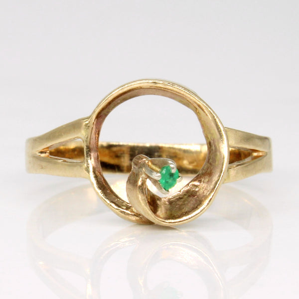 Abstract Emerald Ring | 0.02ct | SZ 7 |