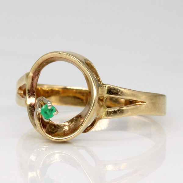 Abstract Emerald Ring | 0.02ct | SZ 7 |
