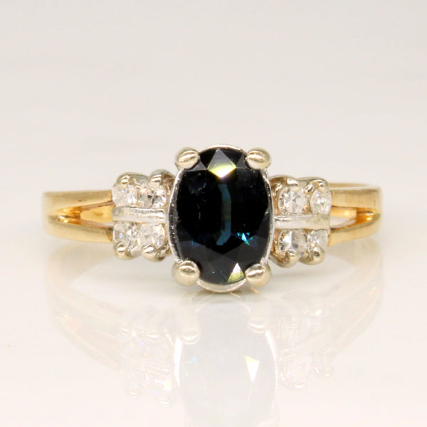 Sapphire & Diamond Ring | 0.75ct, 0.10ctw | SZ 5.75 |