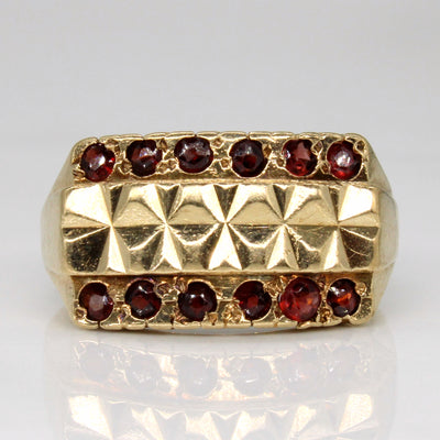 1974 Birmingham Garnet Cocktail Ring | 0.36ctw | SZ 8.75 |