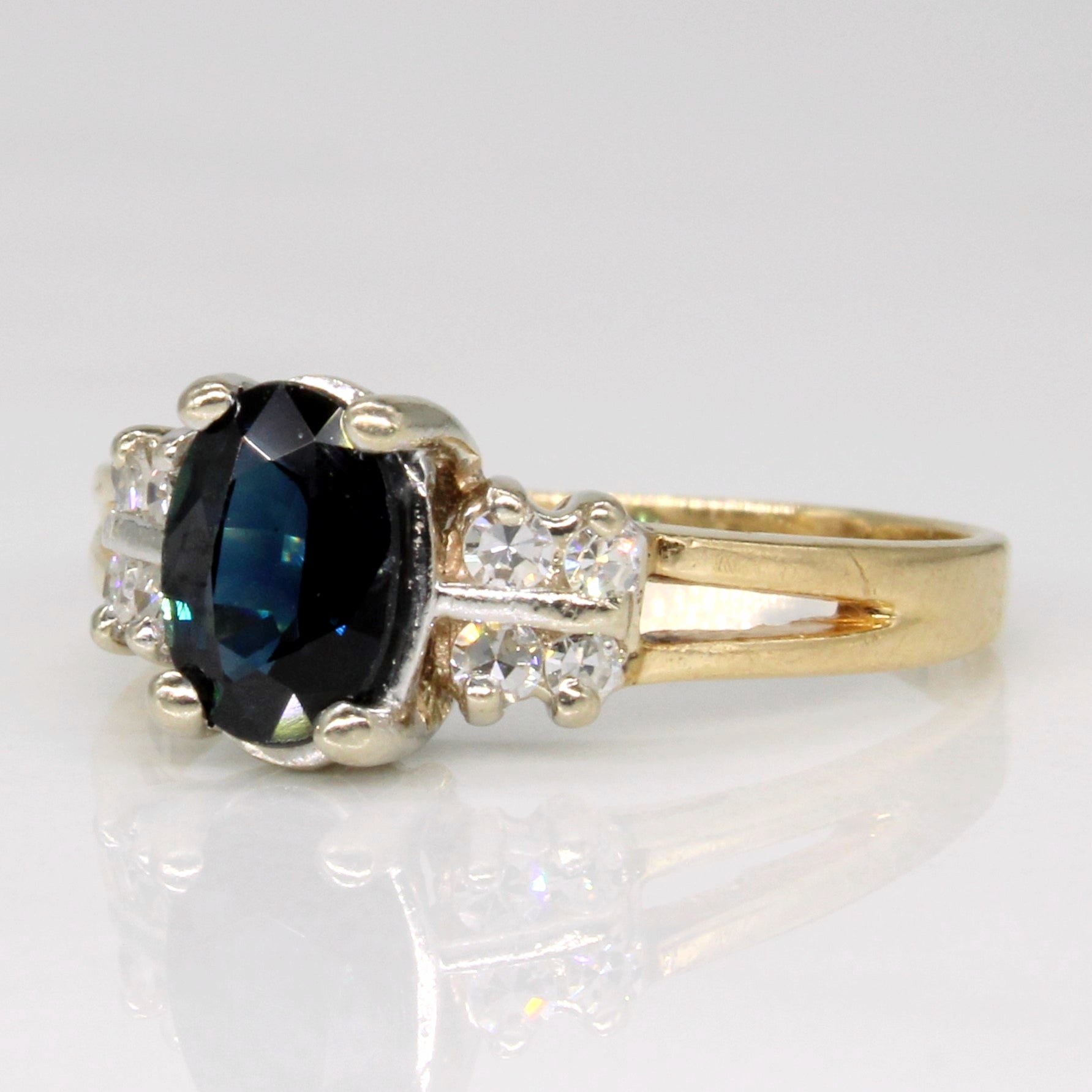 Sapphire & Diamond Ring | 0.75ct, 0.10ctw | SZ 5.75 |