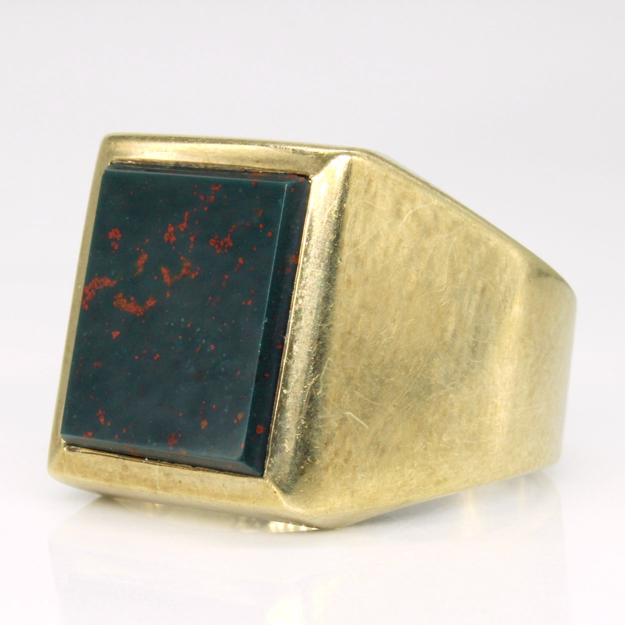 Bloodstone Cocktail Ring | 4.50ct | SZ 10.75 |
