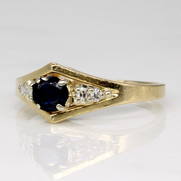 Sapphire & Diamond Five Stone Ring | 0.27ct, 0.06ctw | SZ 6.5 |