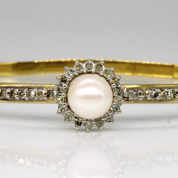 Pearl & Diamond Bracelet | 0.25ctw | 7.5