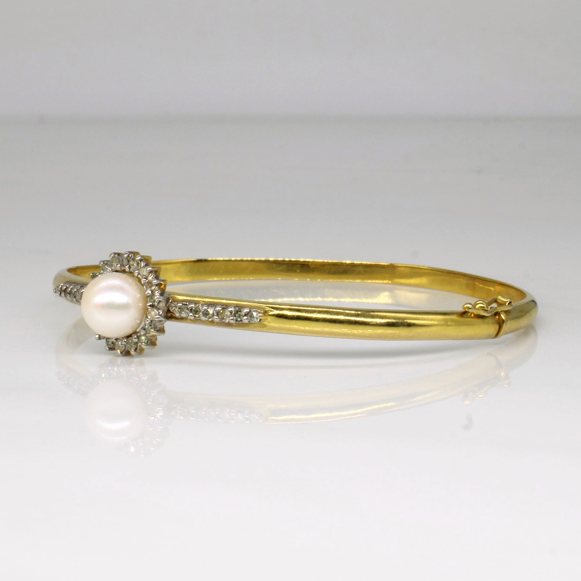 Pearl & Diamond Bracelet | 0.25ctw | 7.5