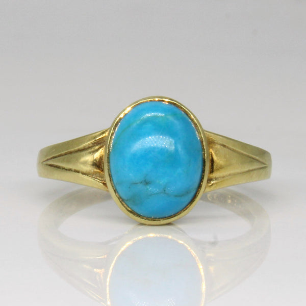 Turquoise Cocktail Ring | 2.40ct | SZ 7.75 |