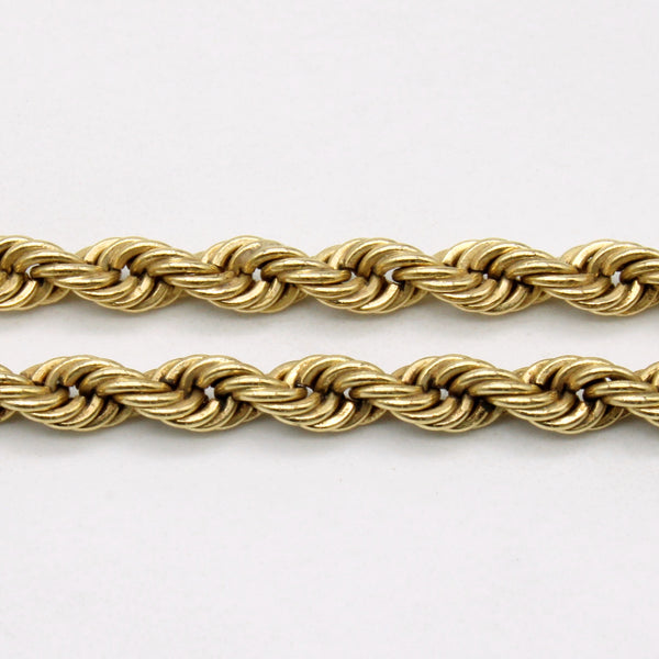 14k Yellow Gold Rope Chain | 22