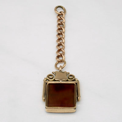 1905 Birmingham Bloodstone & Agate Double Side Stone Set Fob | 6.00ct, 6.00ct |