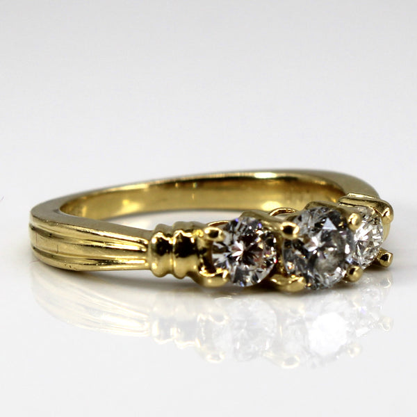 Three Stone Diamond Ring | 1.00ctw | SZ 7 |