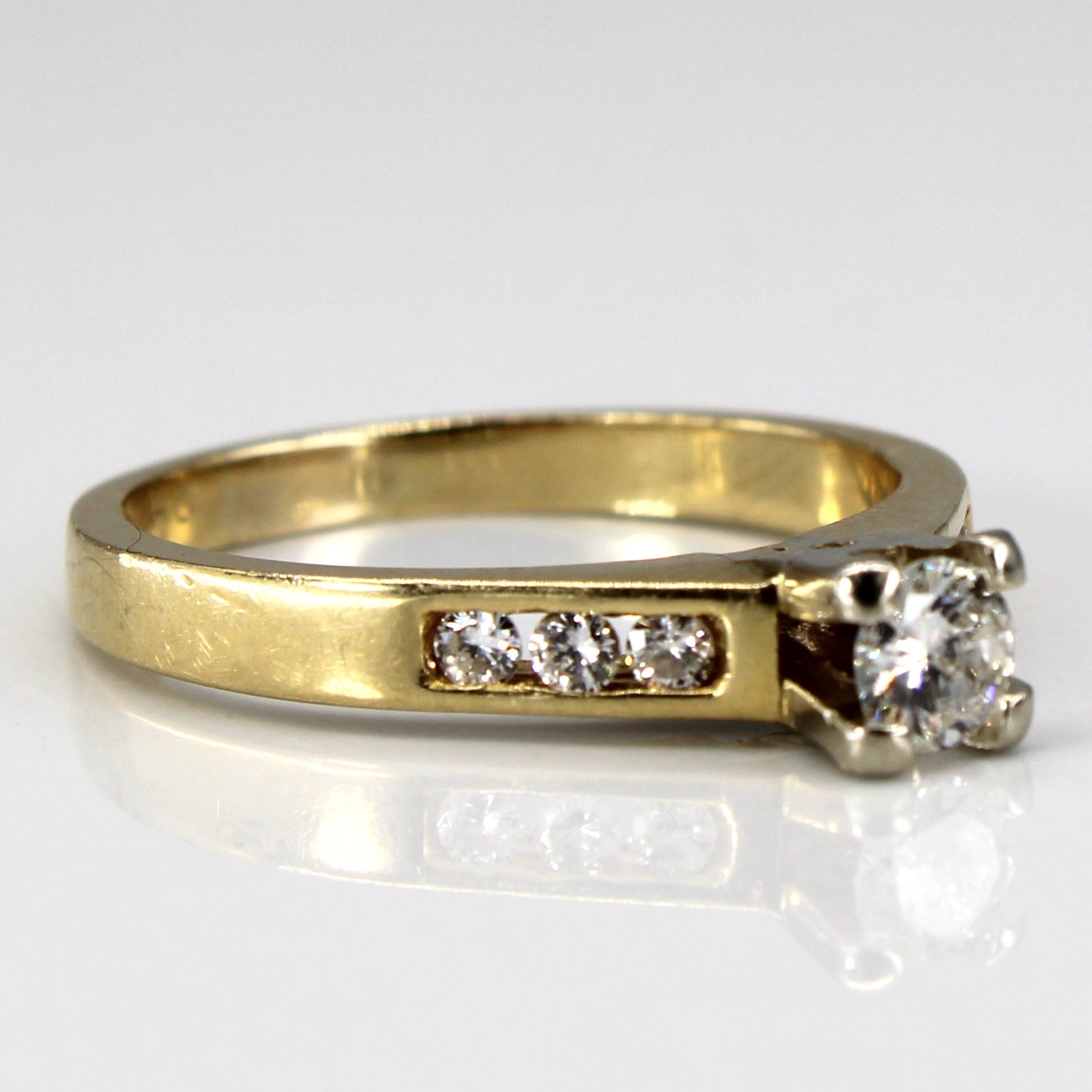 High Set Channel Diamond Ring | 0.51ctw | SZ 8.5 |