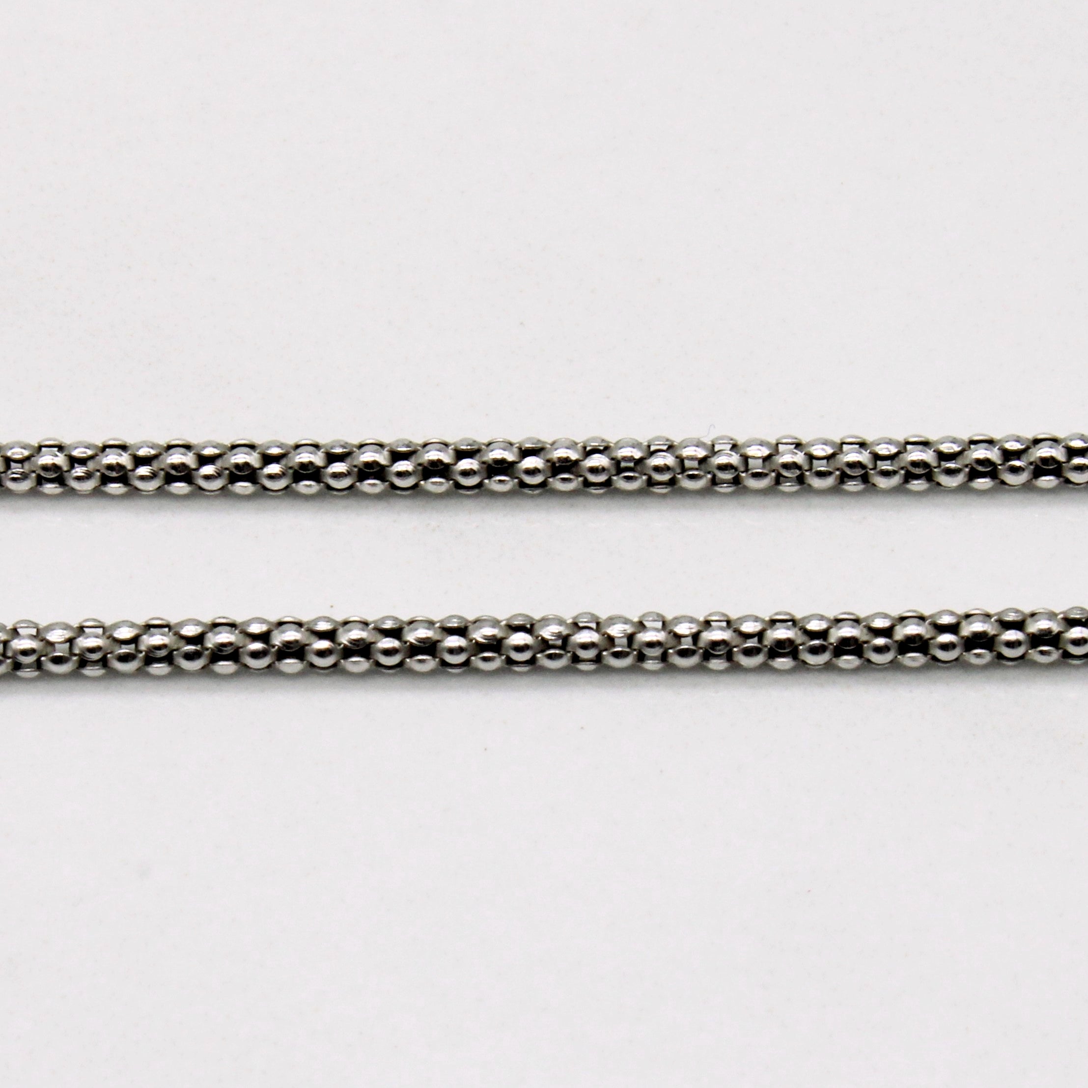 14k White Gold Necklace | 16" |