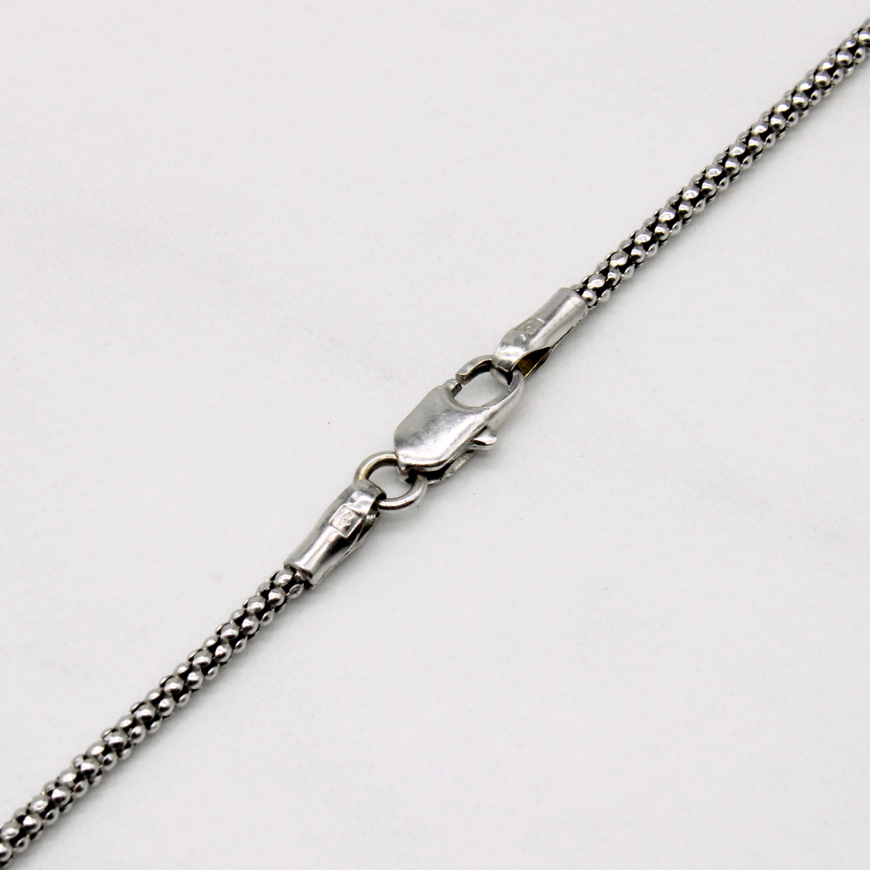 14k White Gold Necklace | 16" |