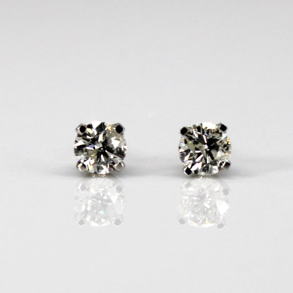 White Gold Diamond Stud Earrings | 0.62ctw |