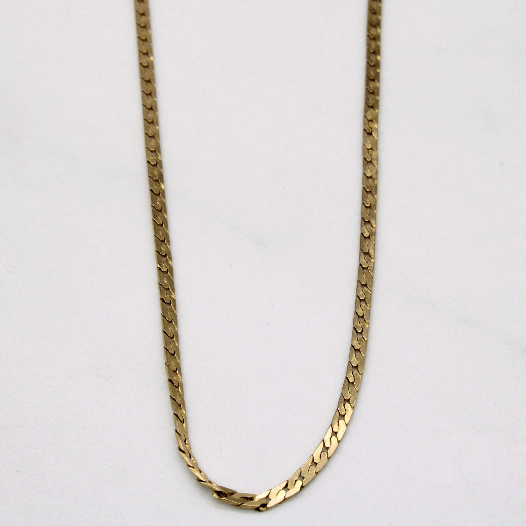 10k Yellow Gold Cuban Link Chain | 21