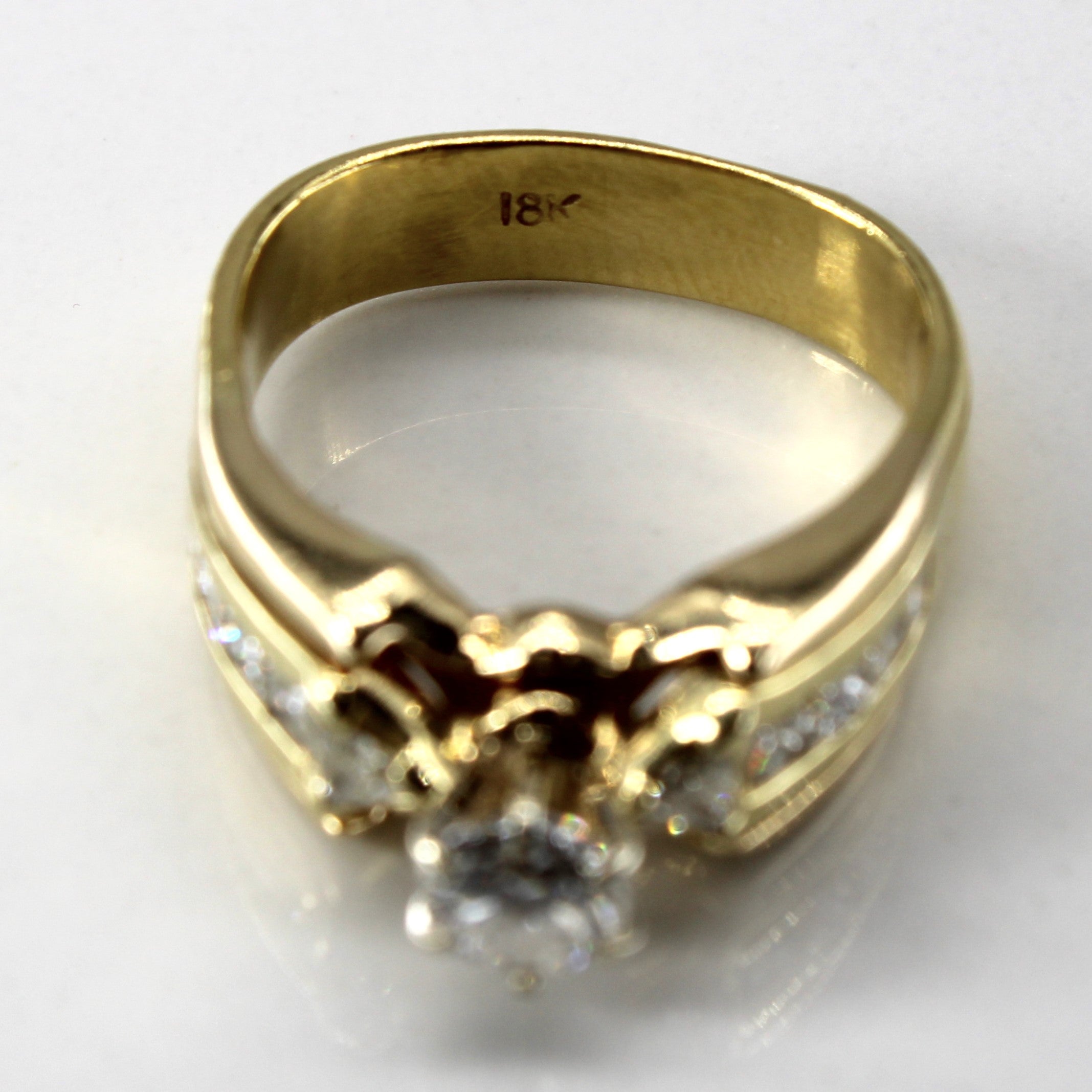 Solitaire with Accents Diamond Ring | 1.00ctw | SZ 6 |