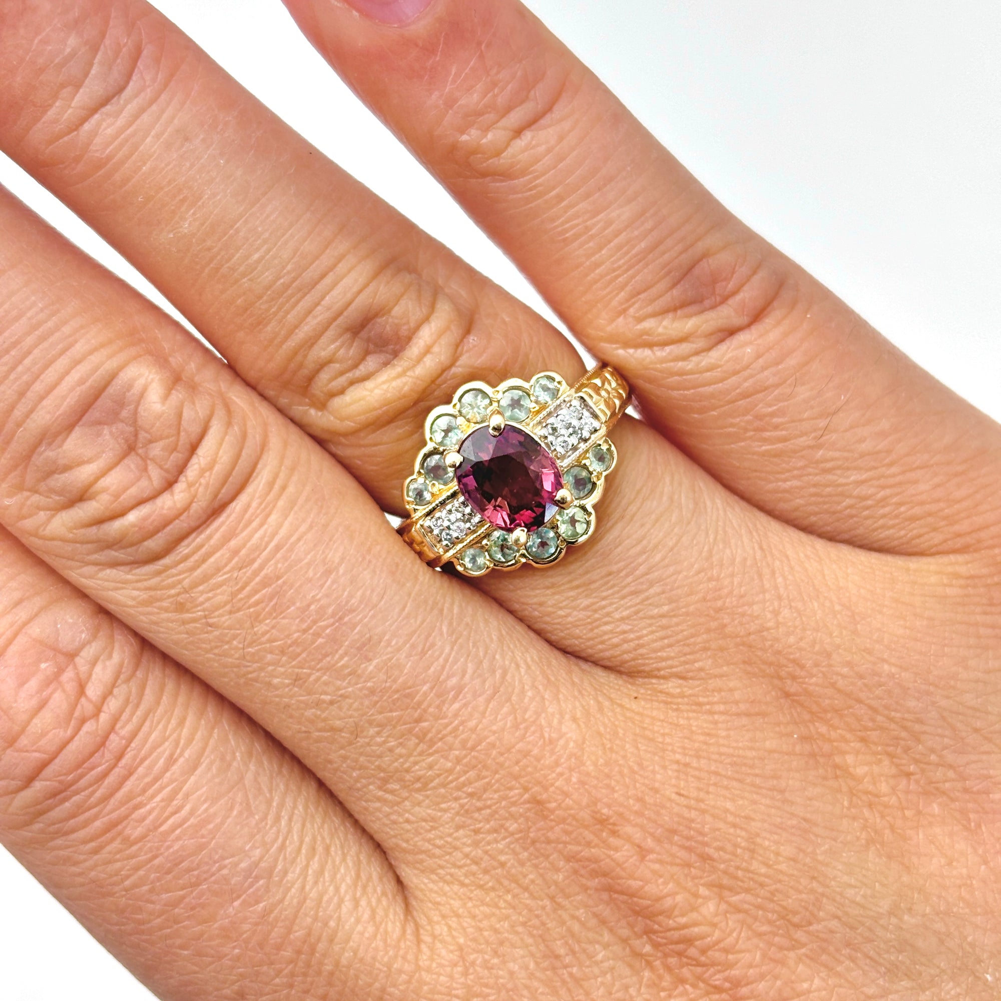 Multi Gem Cocktail Ring | 1.96ctw | SZ 6 |