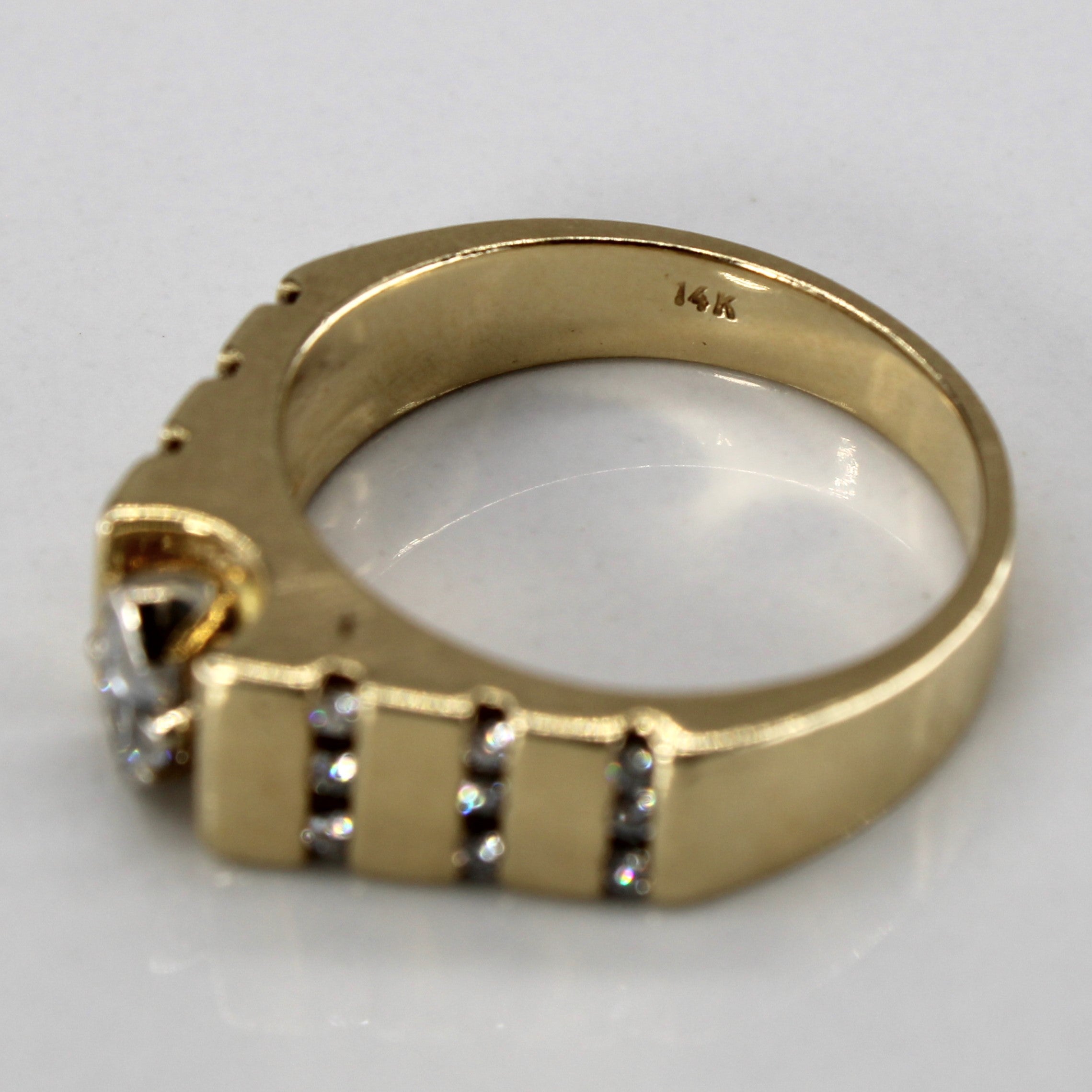 Grid Set Diamond Ring | 0.45ctw | SZ 8 |