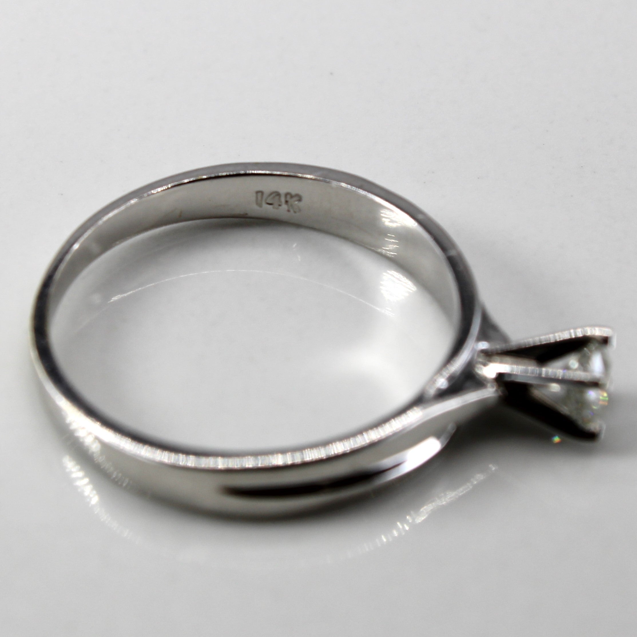 High Prong Set Diamond Ring | 0.19ct | SZ 6.5 |