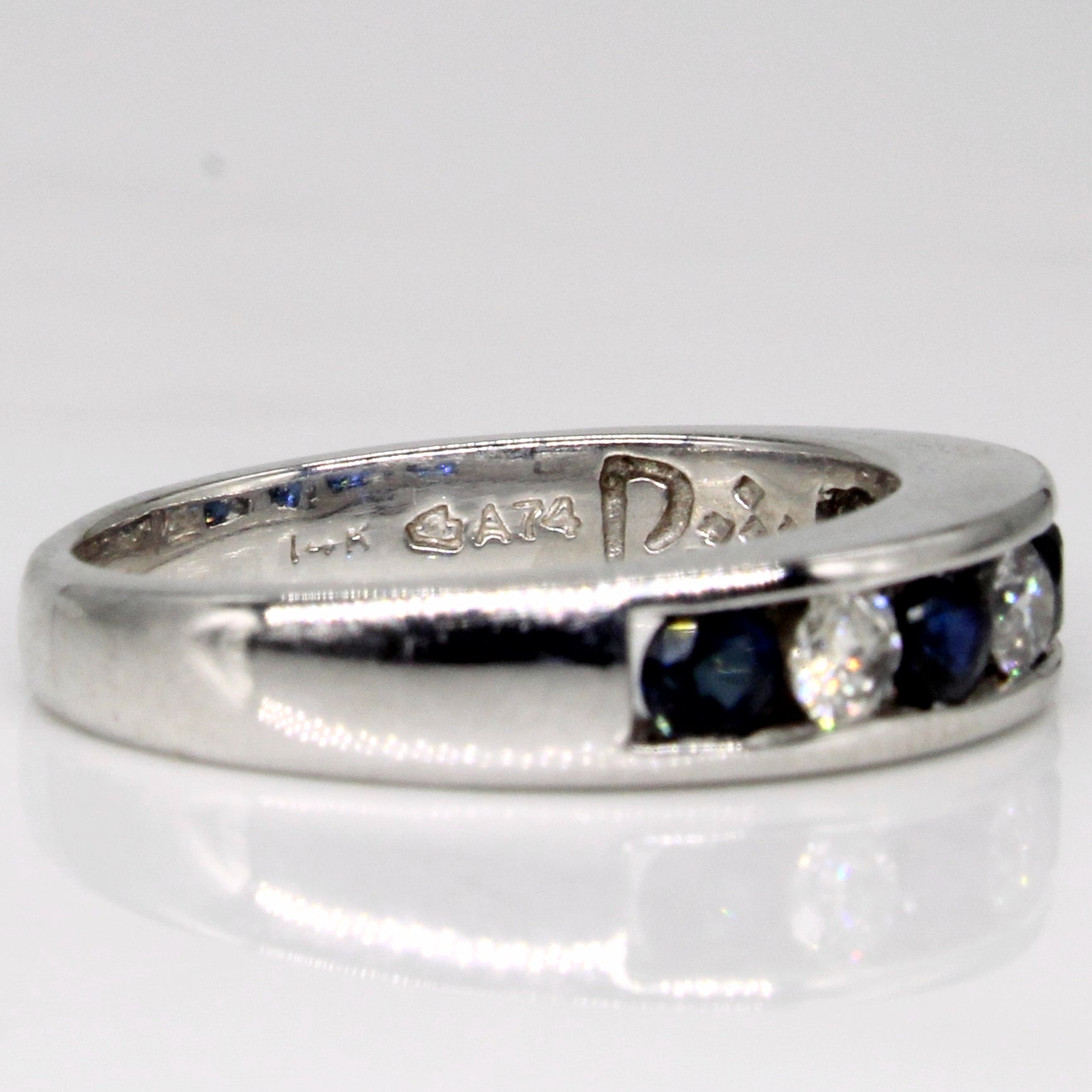 Sapphire & Diamond Channel Set Ring | 0.37ctw, 0.23ctw | SZ 5.25 |