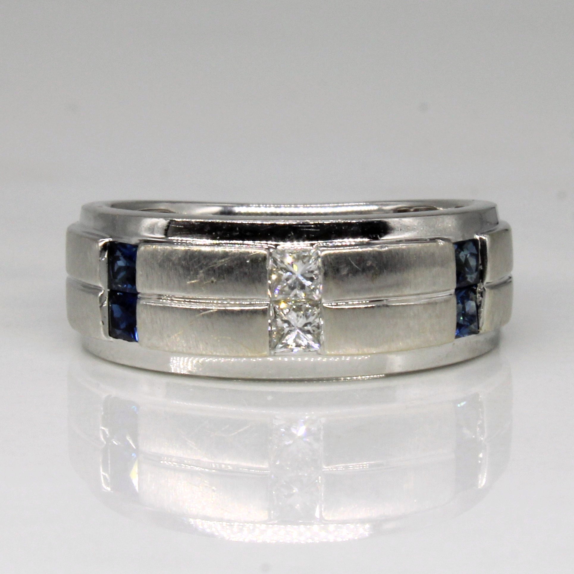 Vera Wang' Sapphire & Diamond Ring | 0.28ctw, 0.12ctw | SZ 6.25 |