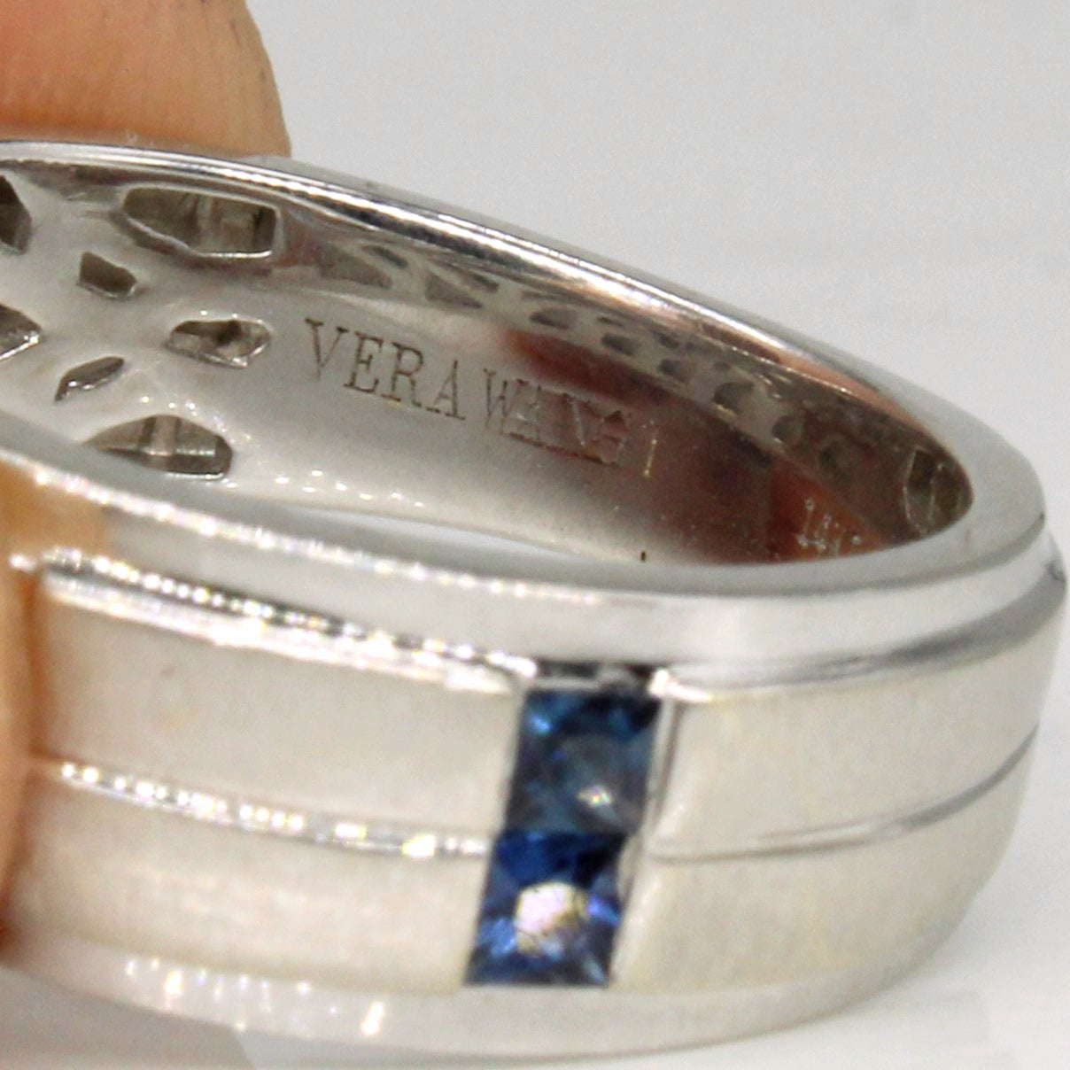 Vera Wang' Sapphire & Diamond Ring | 0.28ctw, 0.12ctw | SZ 6.25 |
