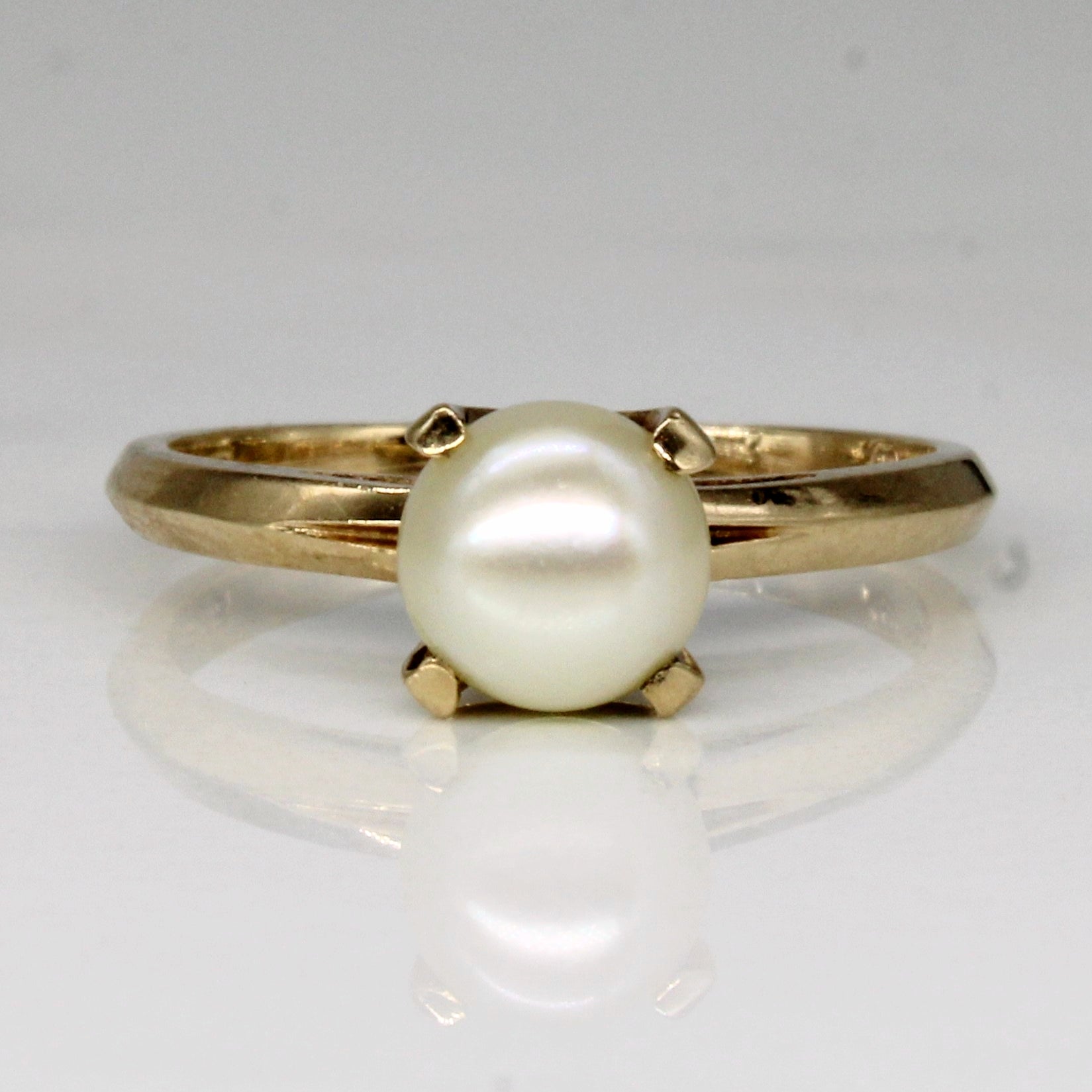 Solitaire Pearl Ring | SZ 5.5 |