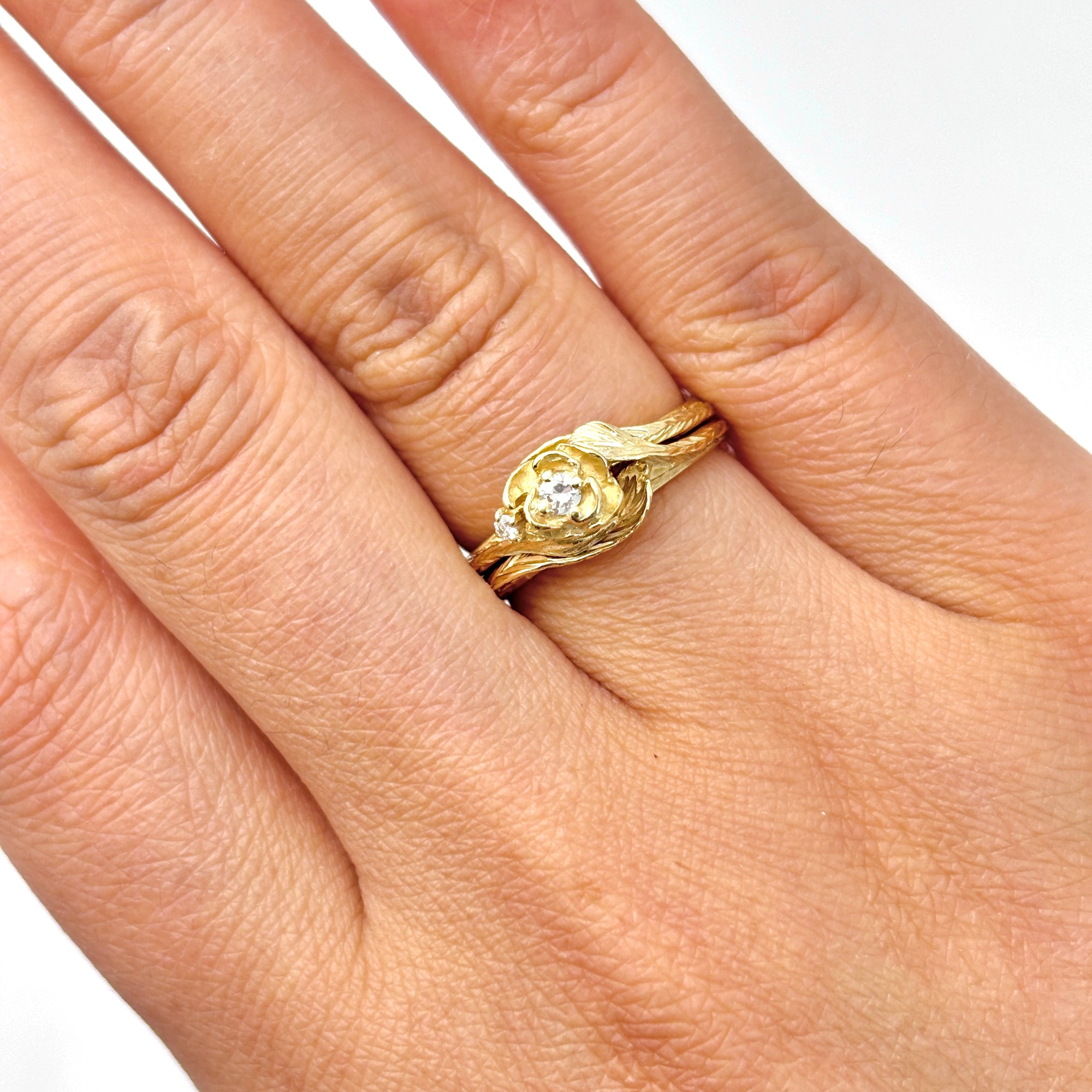 14k Yellow Gold Diamond Ring | 0.08ctw | SZ 6